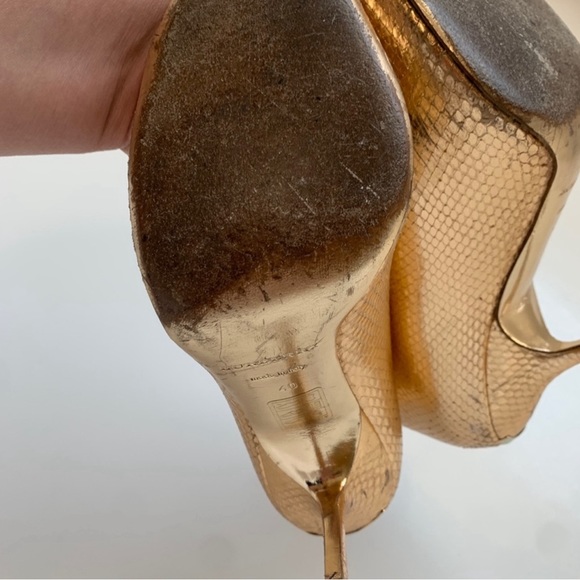 Burberry peep toe snakeskin pump size 9.5 - Picture 2 of 7